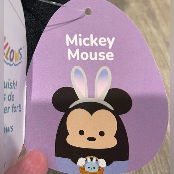 NWT 8” Easter/Spring Mickey Mouse Squishmallow with Easter Bunny 🐰 - Picture 6 of 10